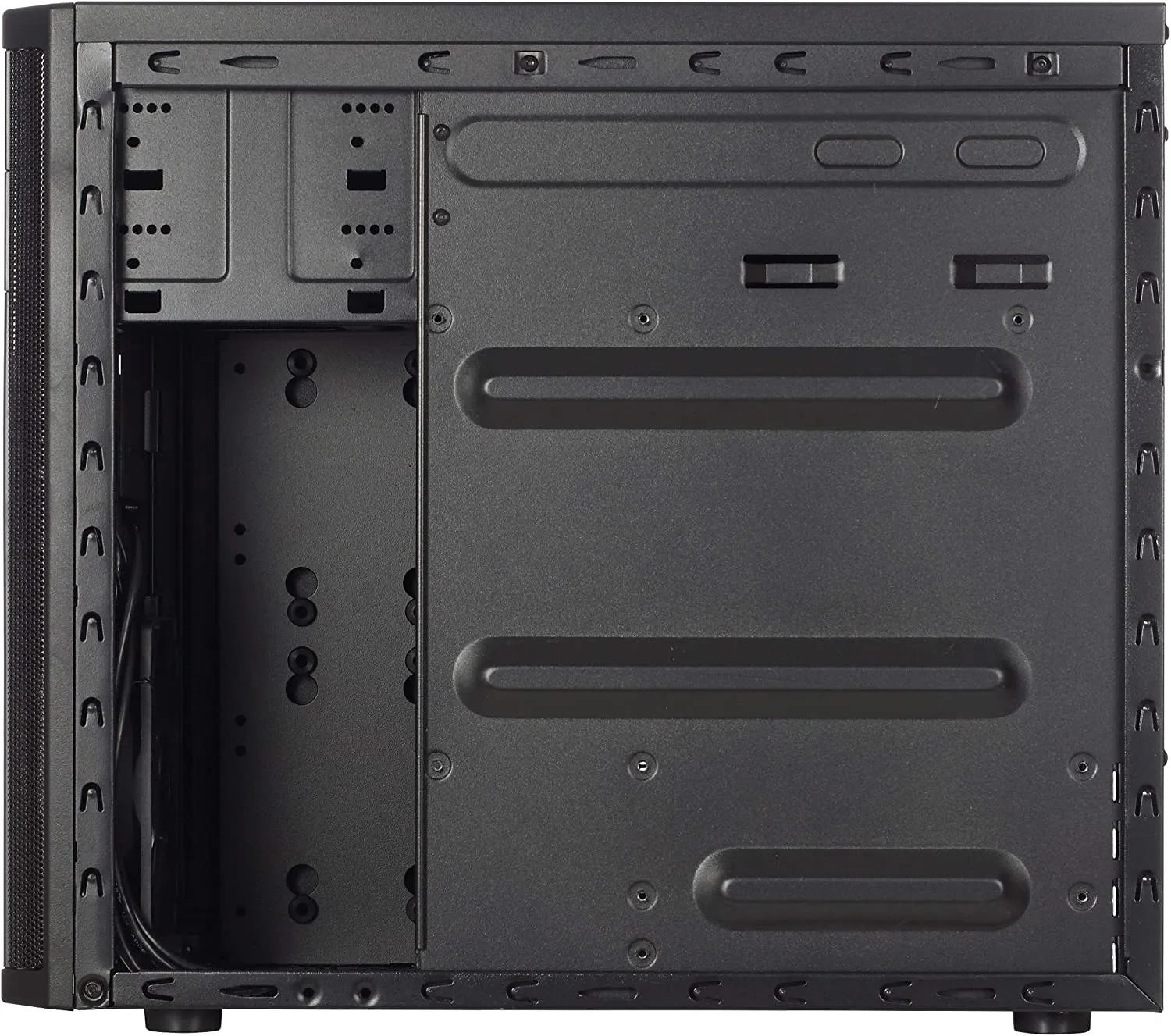 Fractal Design Core 1100 PC Case, Micro-ATX, Brushed Aluminium-look, 350mm GPU Support, No Fans, USB 3.0