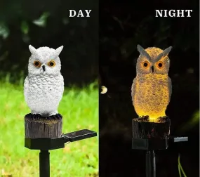 Garden Outdoor Landscape Solar Lighting Owl Solar LED Waterproof Light