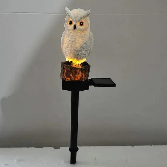 Garden Outdoor Landscape Solar Lighting Owl Solar LED Waterproof Light