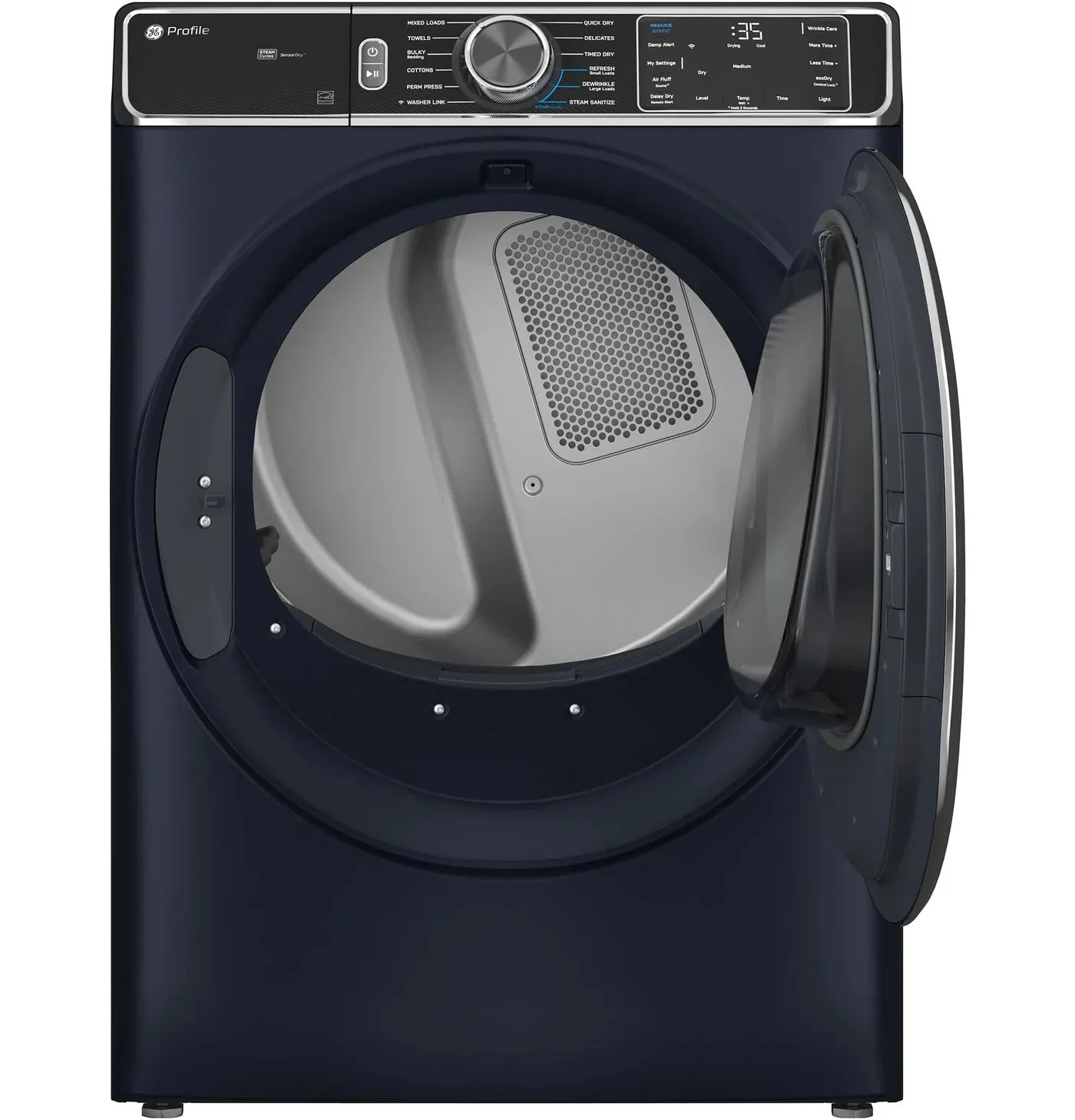 GE Profile PFD87ESMVRS 7.8 Cu. Ft. Electric Steam Dryer Sapphire Blue