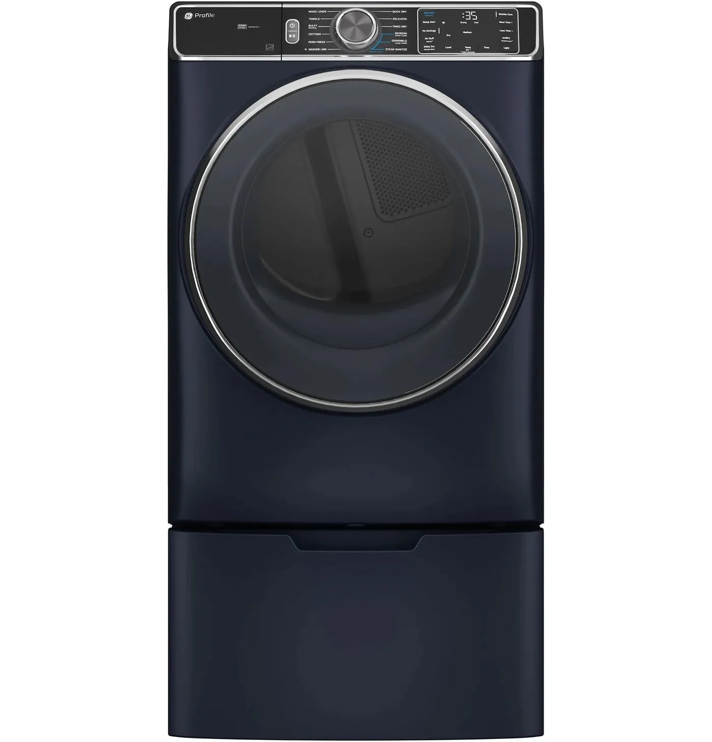 GE Profile PFD87ESMVRS 7.8 Cu. Ft. Electric Steam Dryer Sapphire Blue