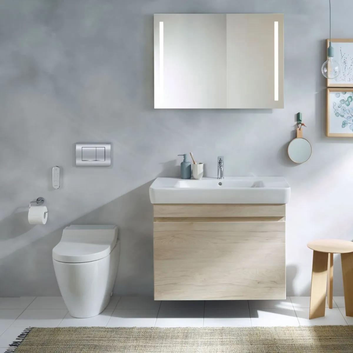 Geberit Duofix Delta 112cm Concealed Cistern with Delta Flush Plate