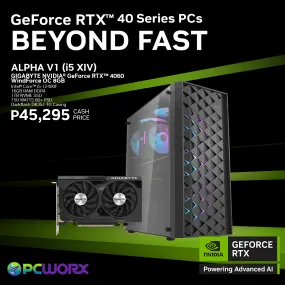 Gigabyte NVIDIA® GeForce RTX™ 4060 WindForce OC 8GB GDDR6 - ALPHA V1 Gaming Pc