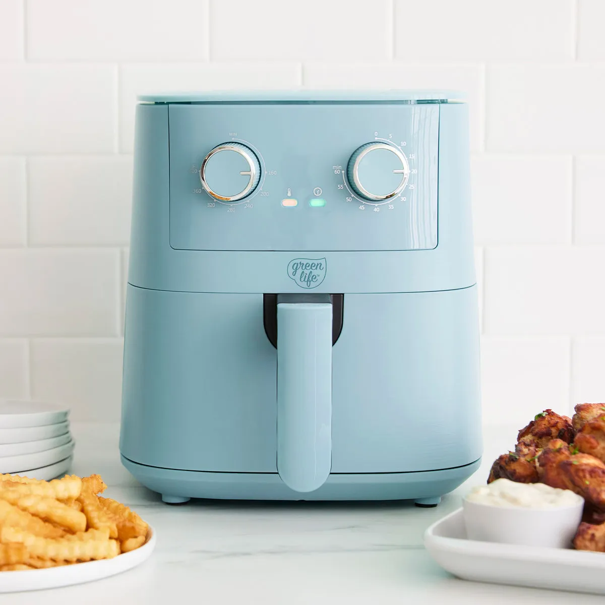 GreenLife 4.5-Quart EZ Air Fryer | Blue Haze