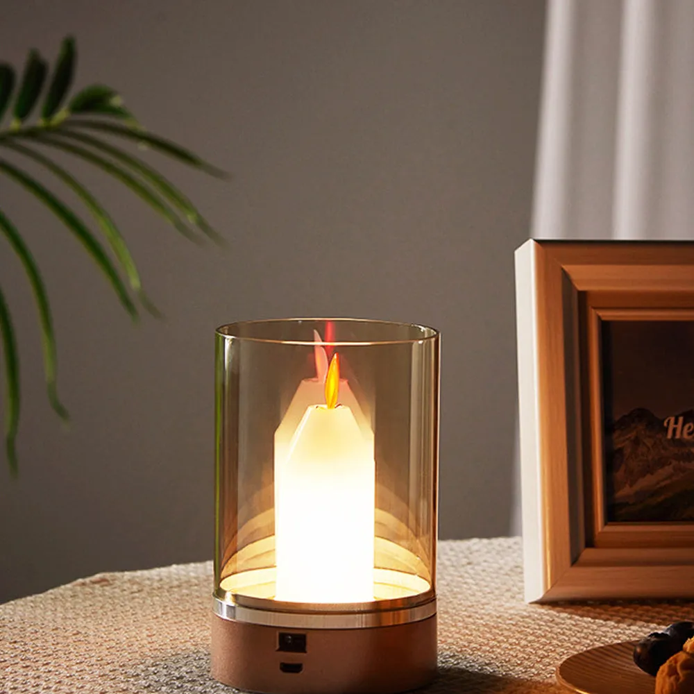 Hand Sweep Motion Candle Light Simulation Lamp- USB Charging