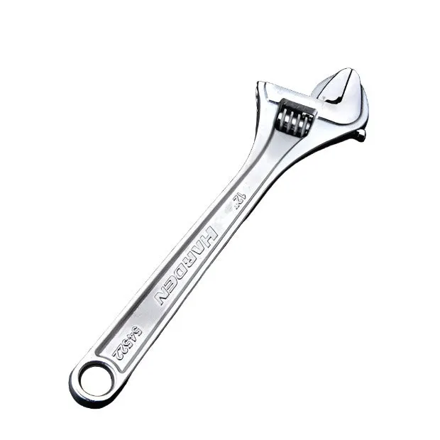 Harden European Type Adjustable Wrench Carbon Steel 10"