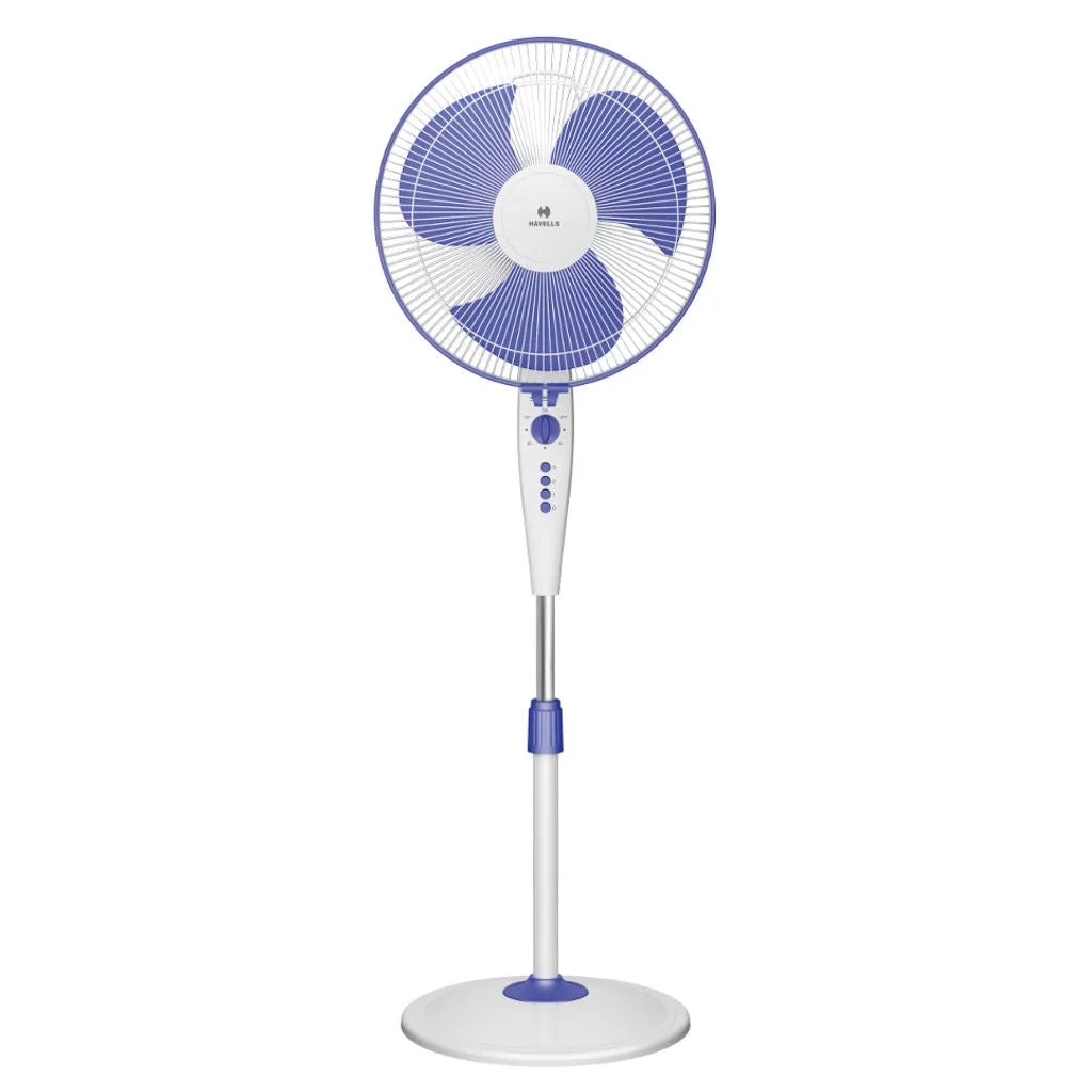 Havells Trendy HS Pedestal Fan 400mm White Blue