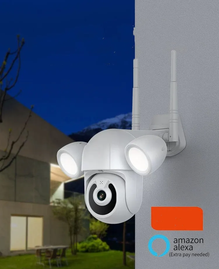 HD Full-color Night Vision Floodlight Garden Light Camera