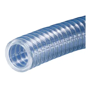 Heavy Wall PVC Vacuum and Transfer Hose, 1/4 in. to 2 in. Size, 50 ft. Roll