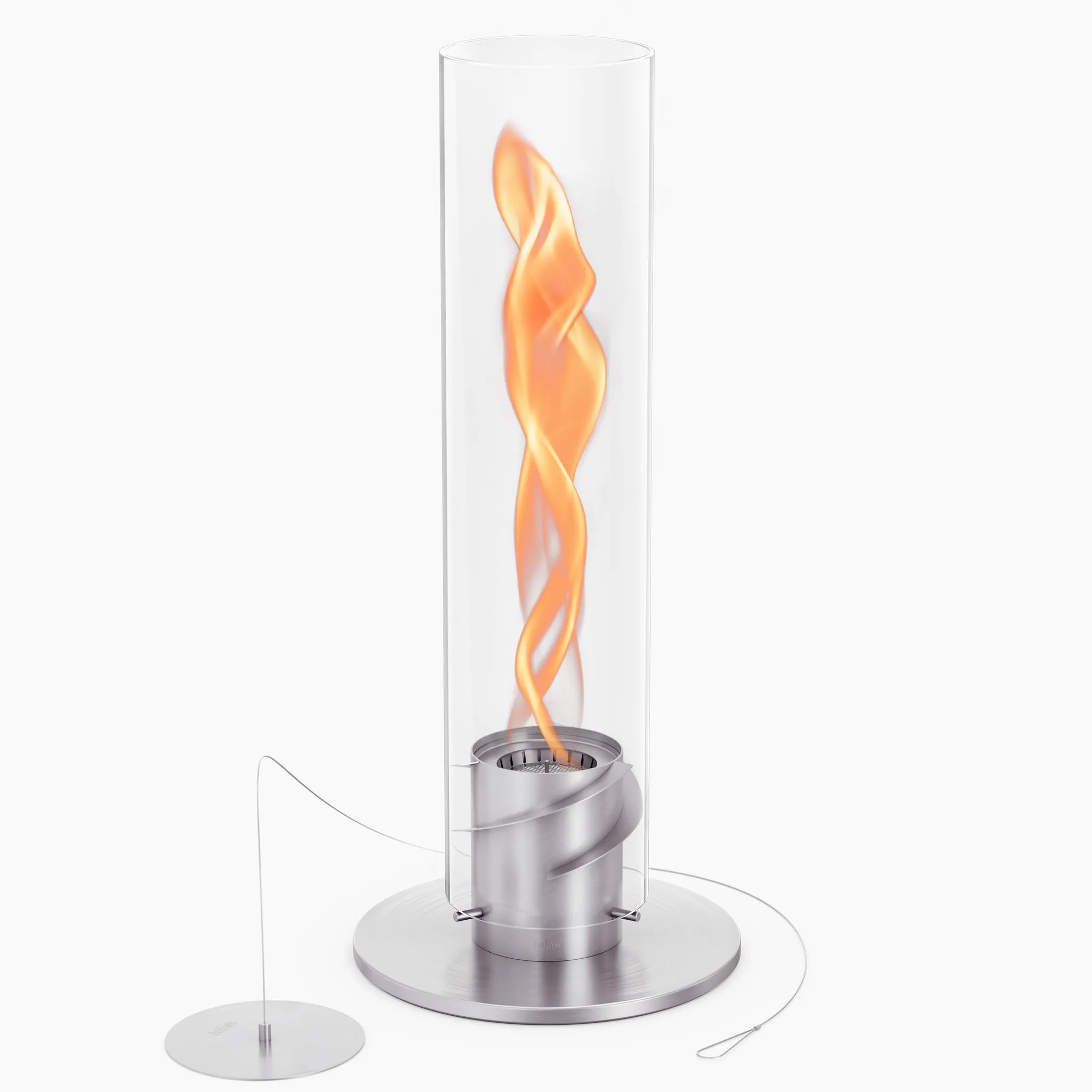 Höfats SPIN 1500 Tabletop Fireplace Silver