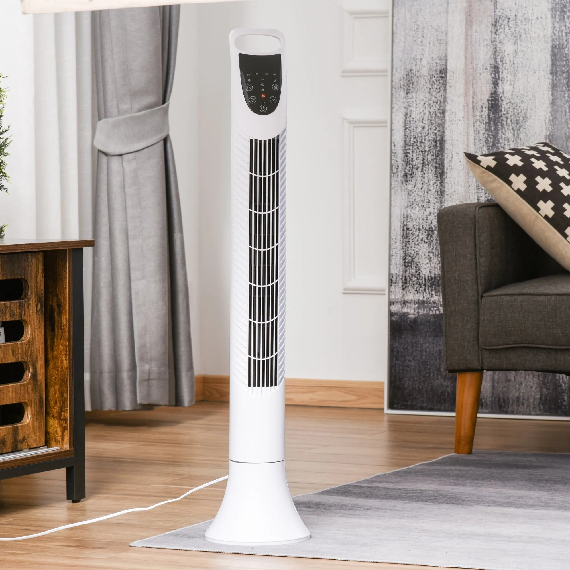 Homcom Freestanding Tower Fan 3 Speed with Remote Controller