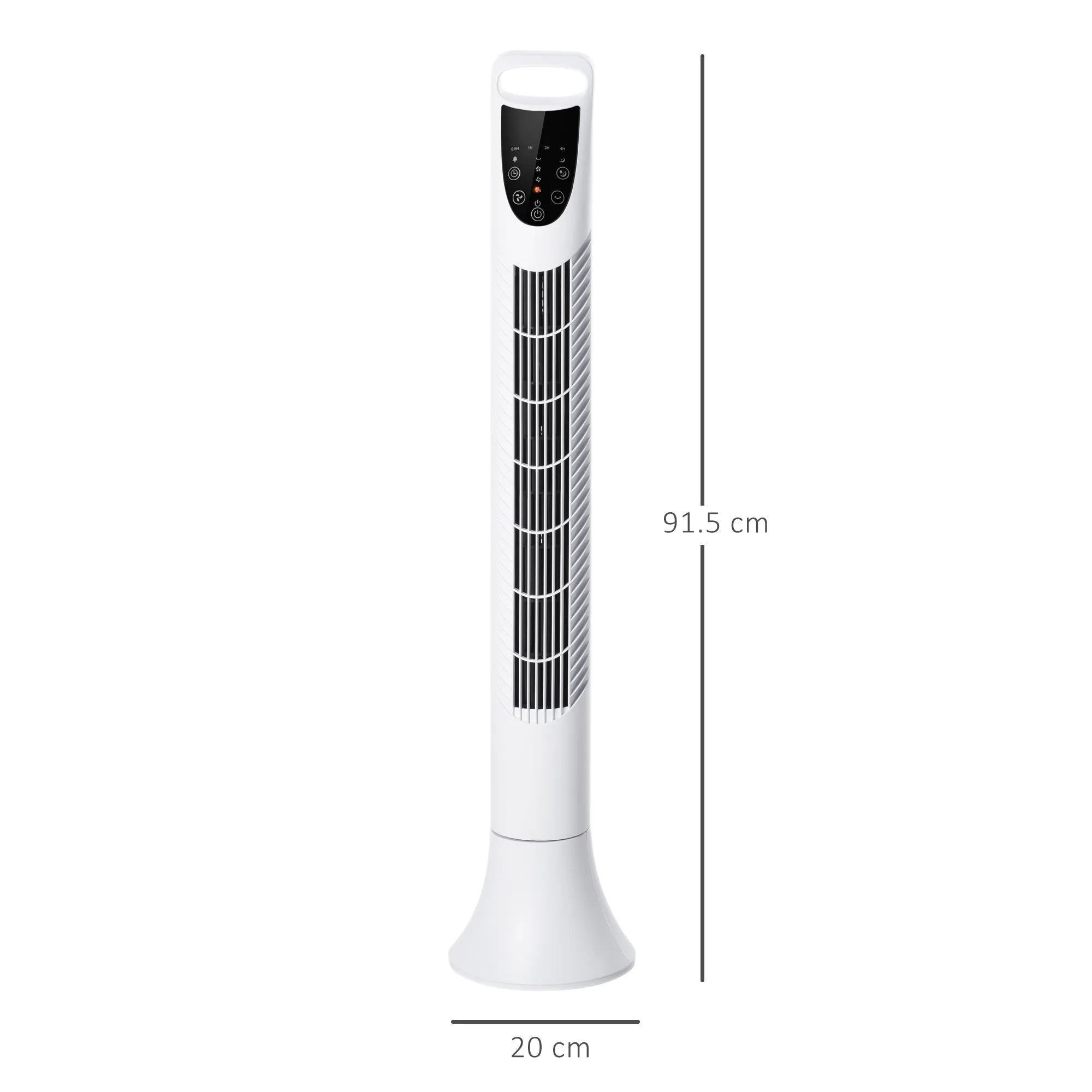 Homcom Freestanding Tower Fan 3 Speed with Remote Controller