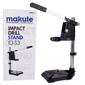 Homdum Makute Impact Drill Machine Stand Heavy Cast Iron Base Bench Press Jig for Electric Hand Drill Adjustable Collet Upto 43mm Drilling Depth Upto 60mm.