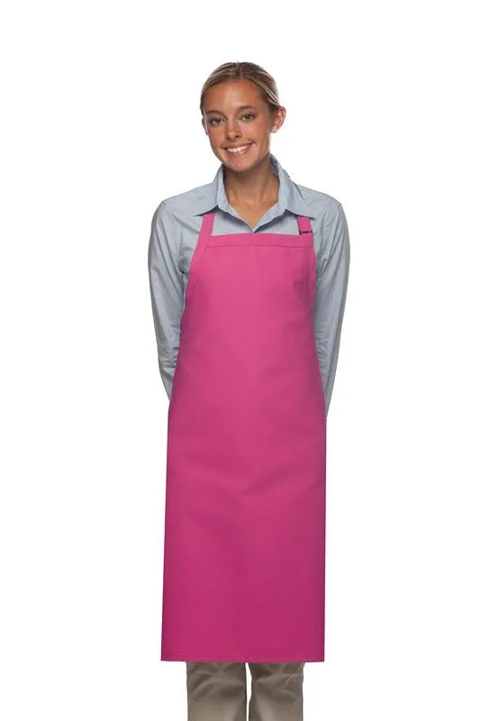 Hot Pink Deluxe Butcher Adjustable Apron (No Pockets)