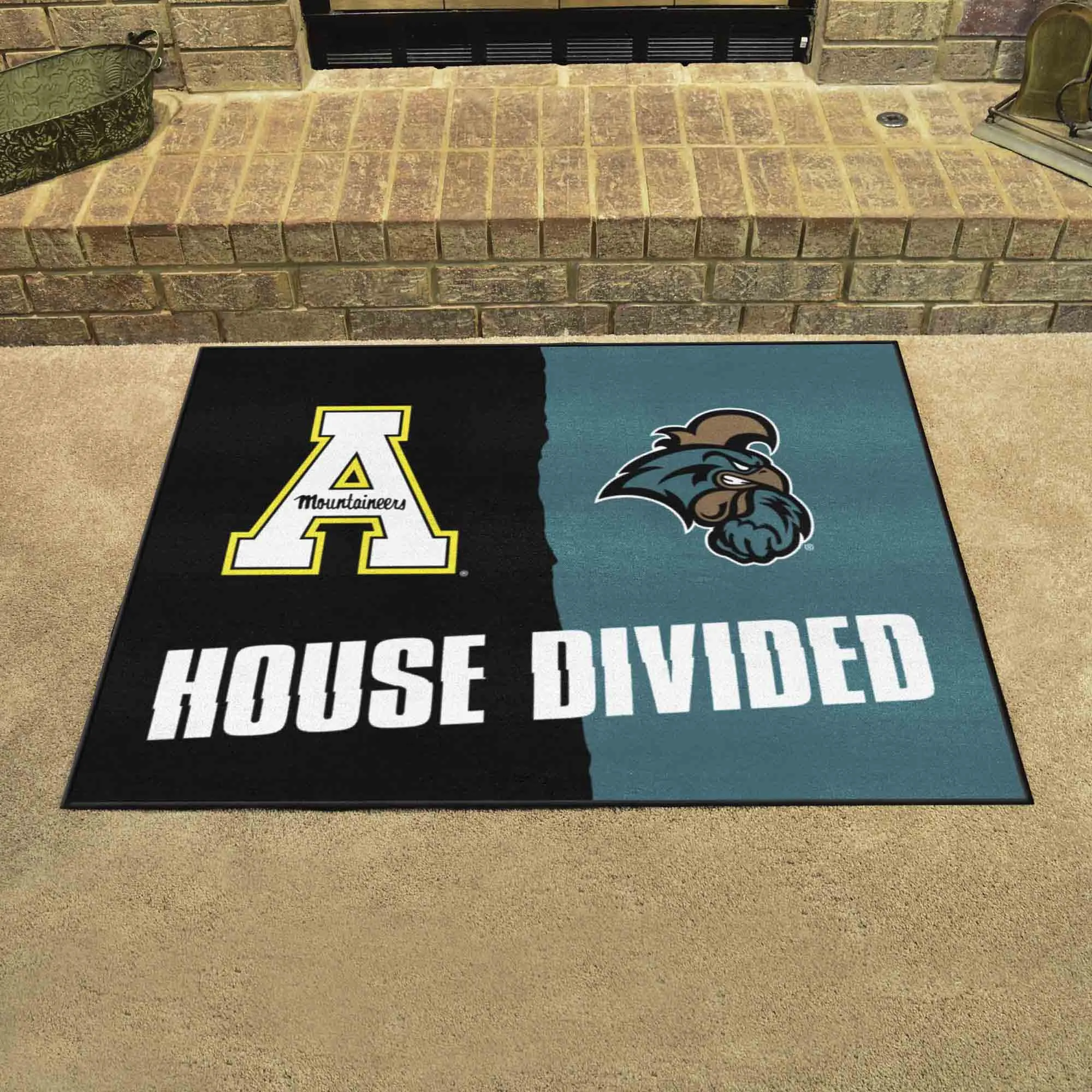 House Divided - Appalachian State / Coastal Carolina House Divided Rug - 34 in. x 42.5 in.