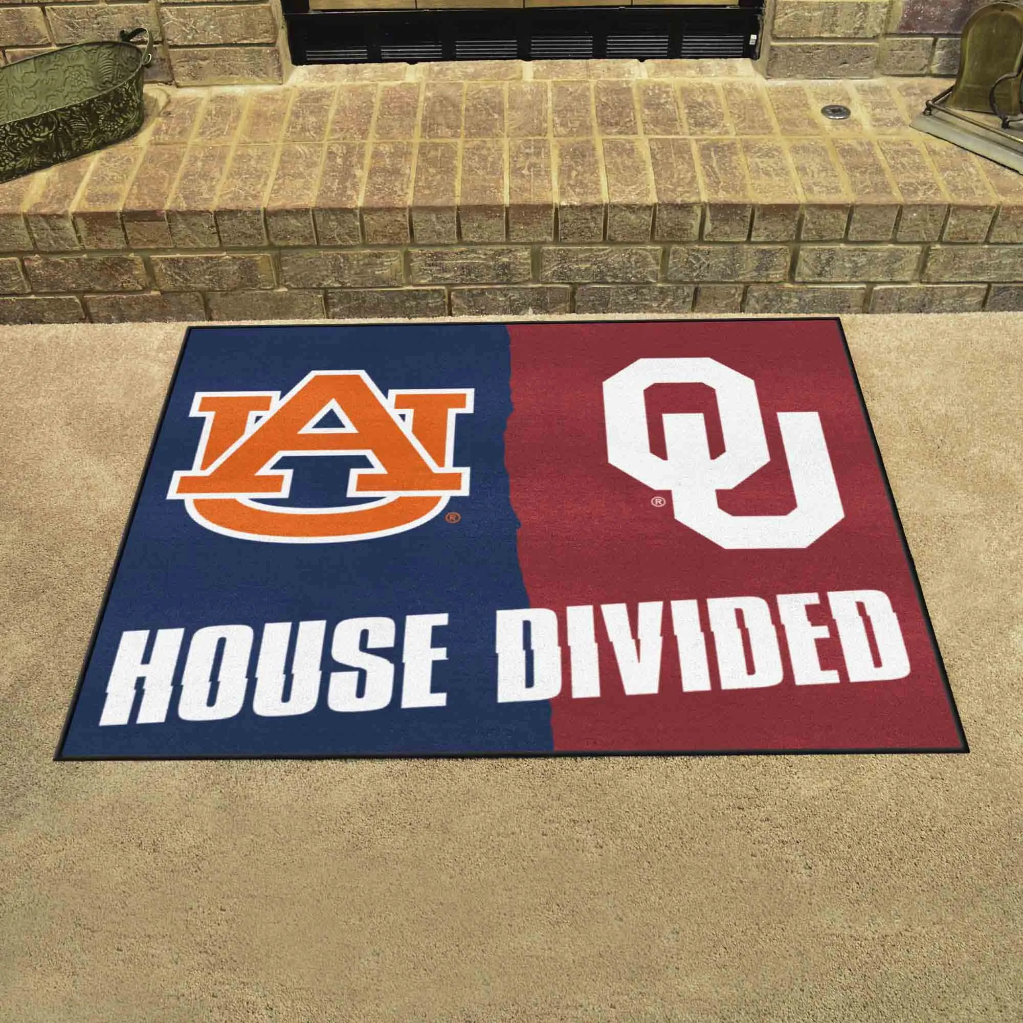 House Divided - Auburn / Oklahoma House Divided Rug - 34 in. x 42.5 in.