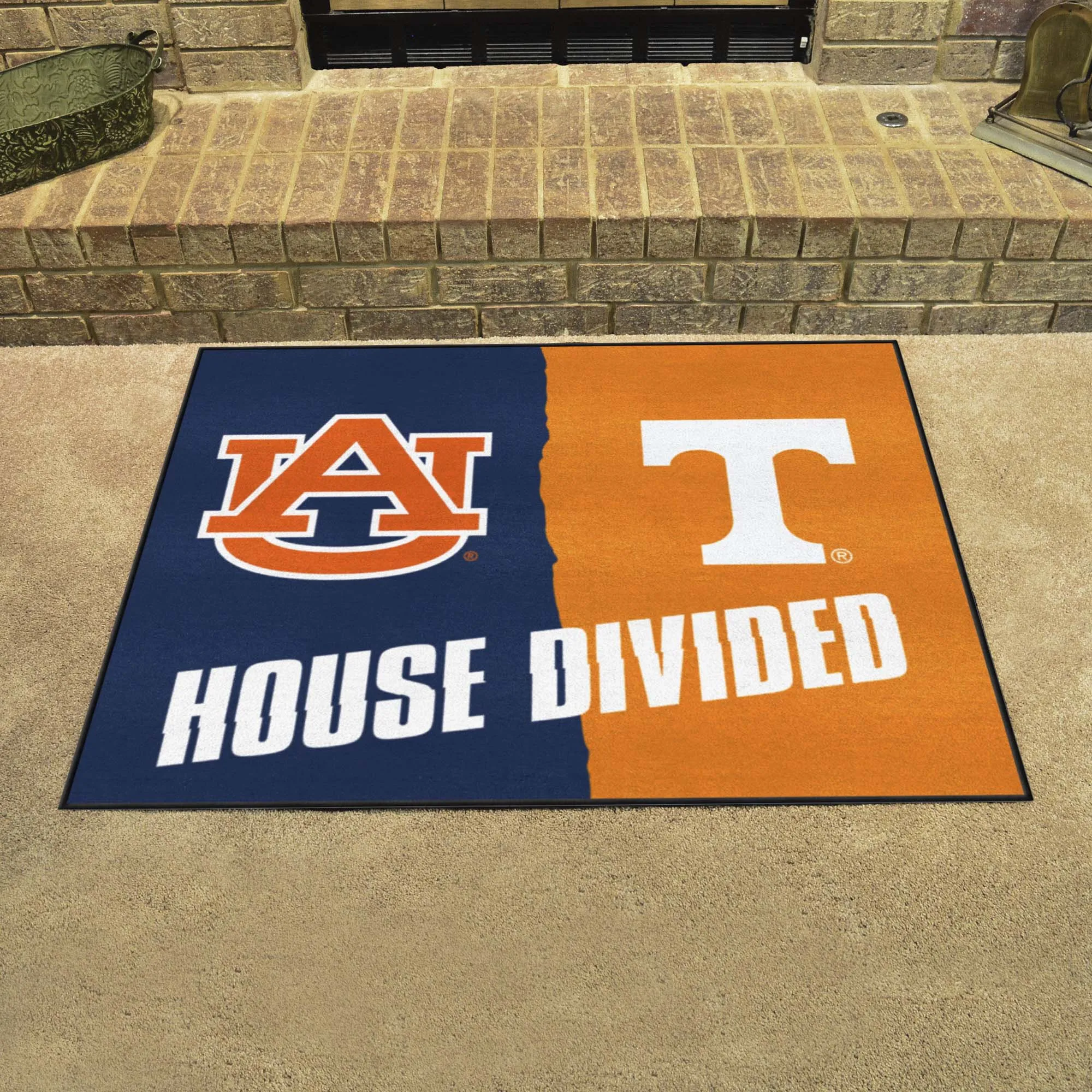 House Divided - Auburn / Tennessee House Divided House Divided Rug - 34 in. x 42.5 in.