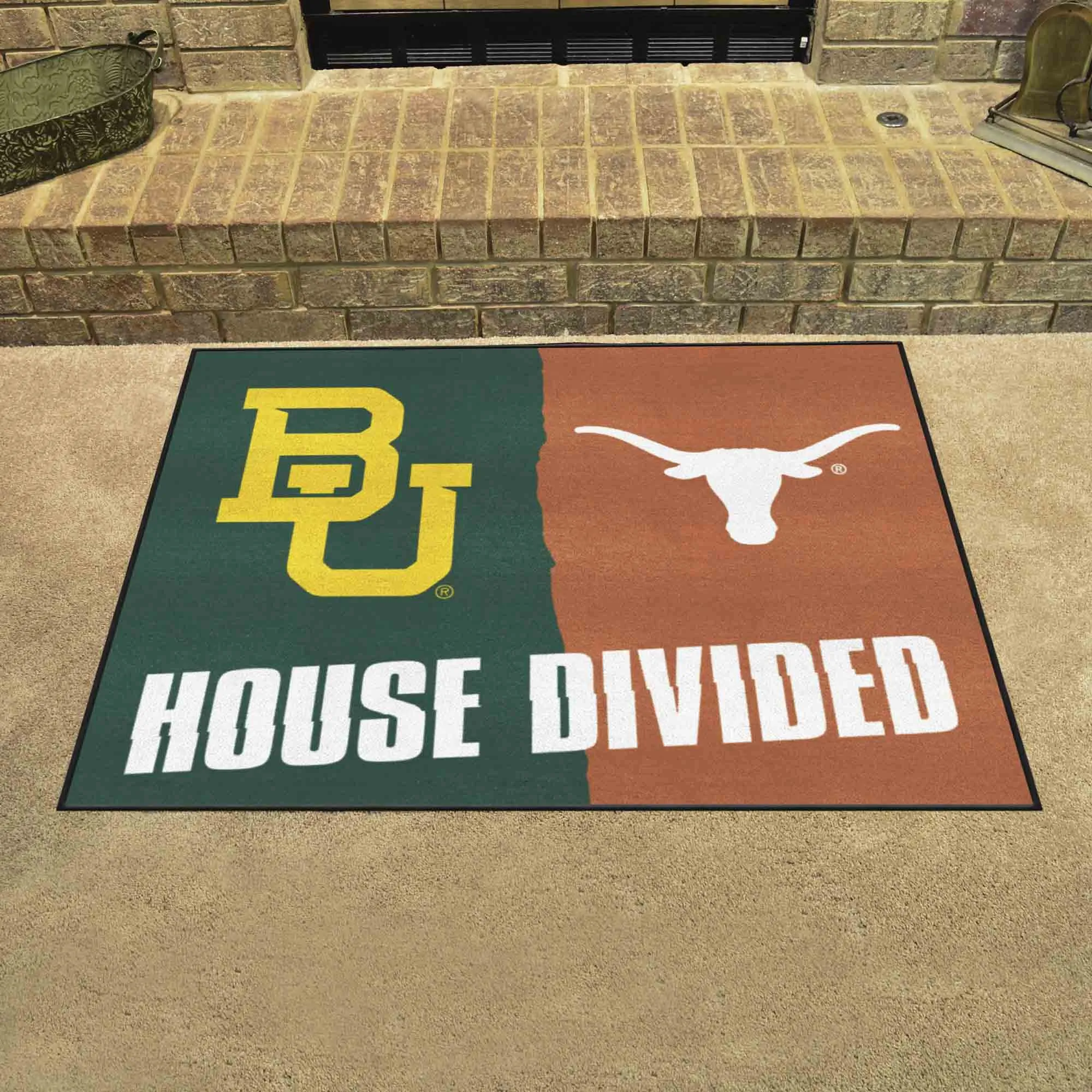 House Divided - Baylor / Texas House Divided House Divided Rug - 34 in. x 42.5 in.