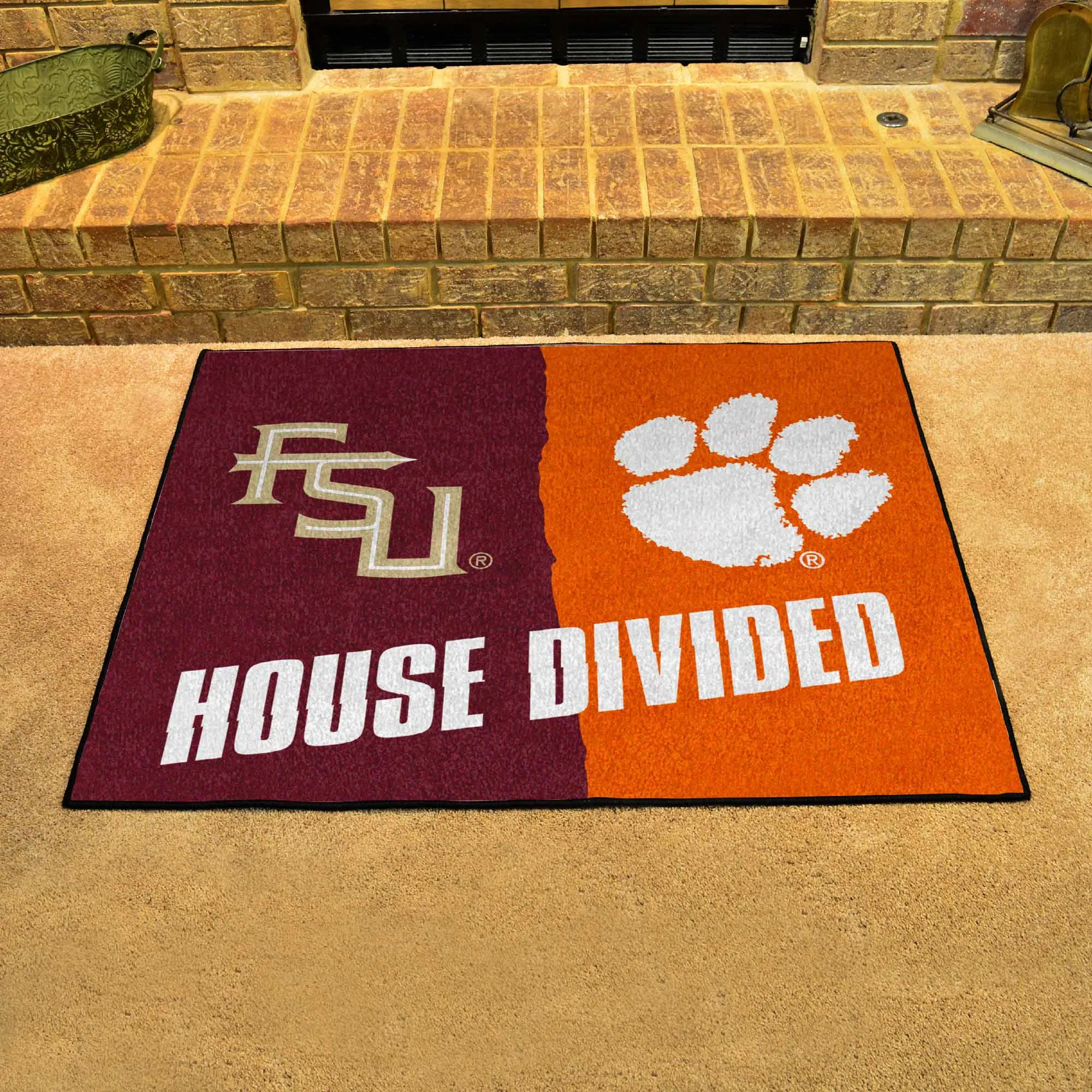 House Divided - Florida State / Clemson House Divided House Divided Rug - 34 in. x 42.5 in.