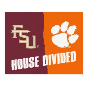 House Divided - Florida State / Clemson House Divided House Divided Rug - 34 in. x 42.5 in.