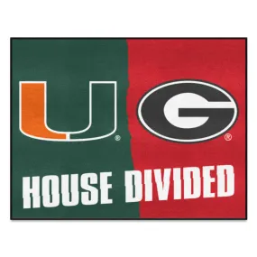 House Divided - Miami / Georgia House Divided House Divided Rug - 34 in. x 42.5 in.