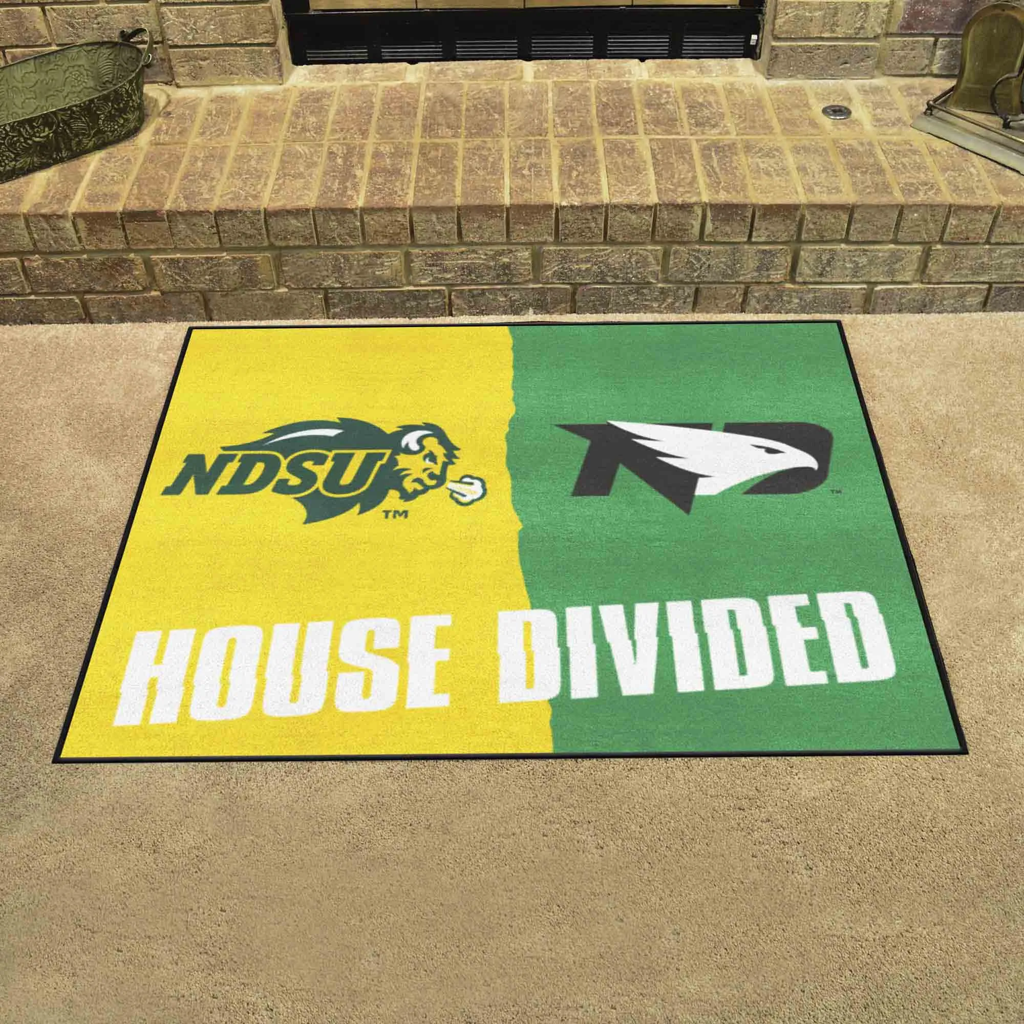 House Divided - North Dakota State / North Dakota House Divided House Divided Rug - 34 in. x 42.5 in.