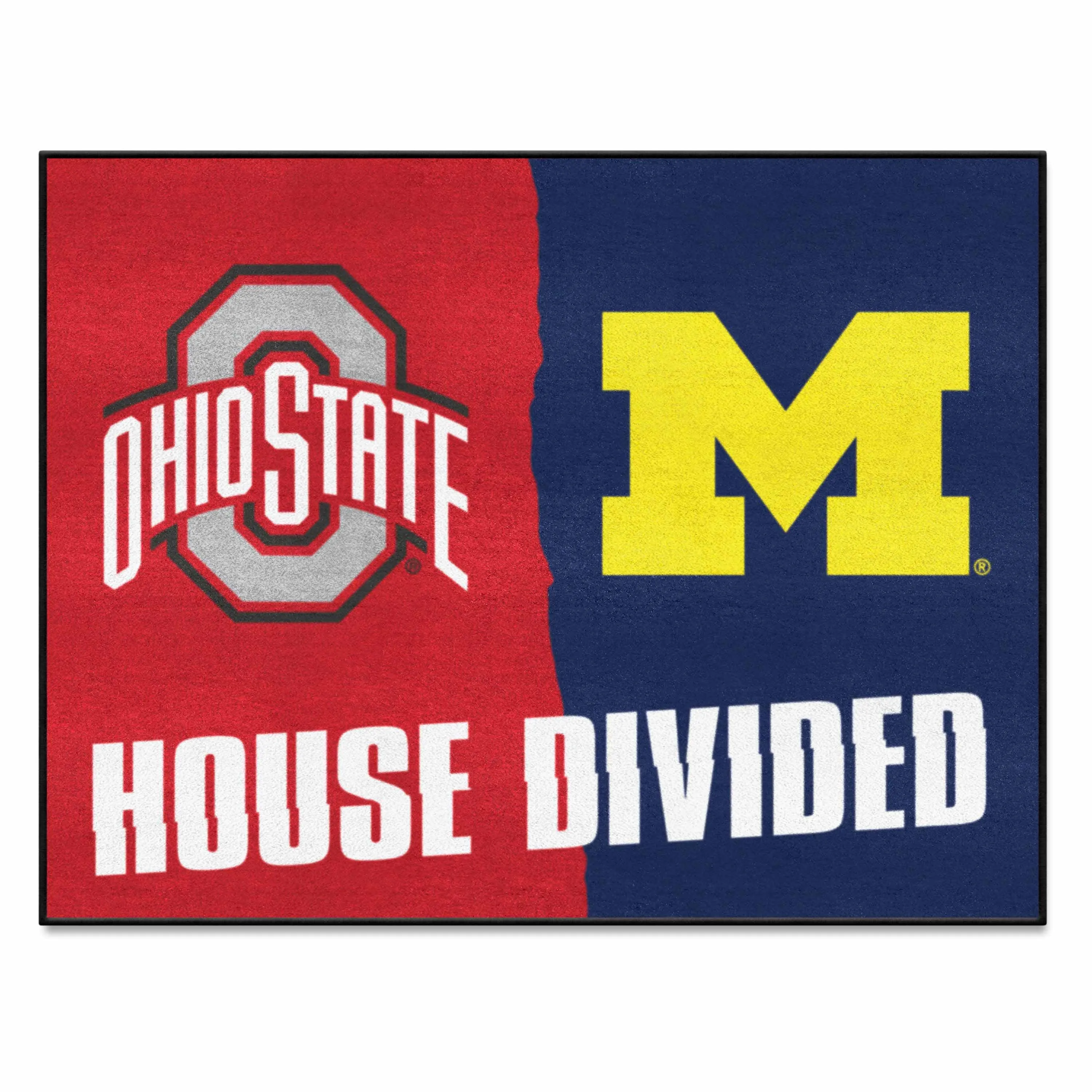 House Divided - Ohio State / Michigan House Divided House Divided Rug - 34 in. x 42.5 in.