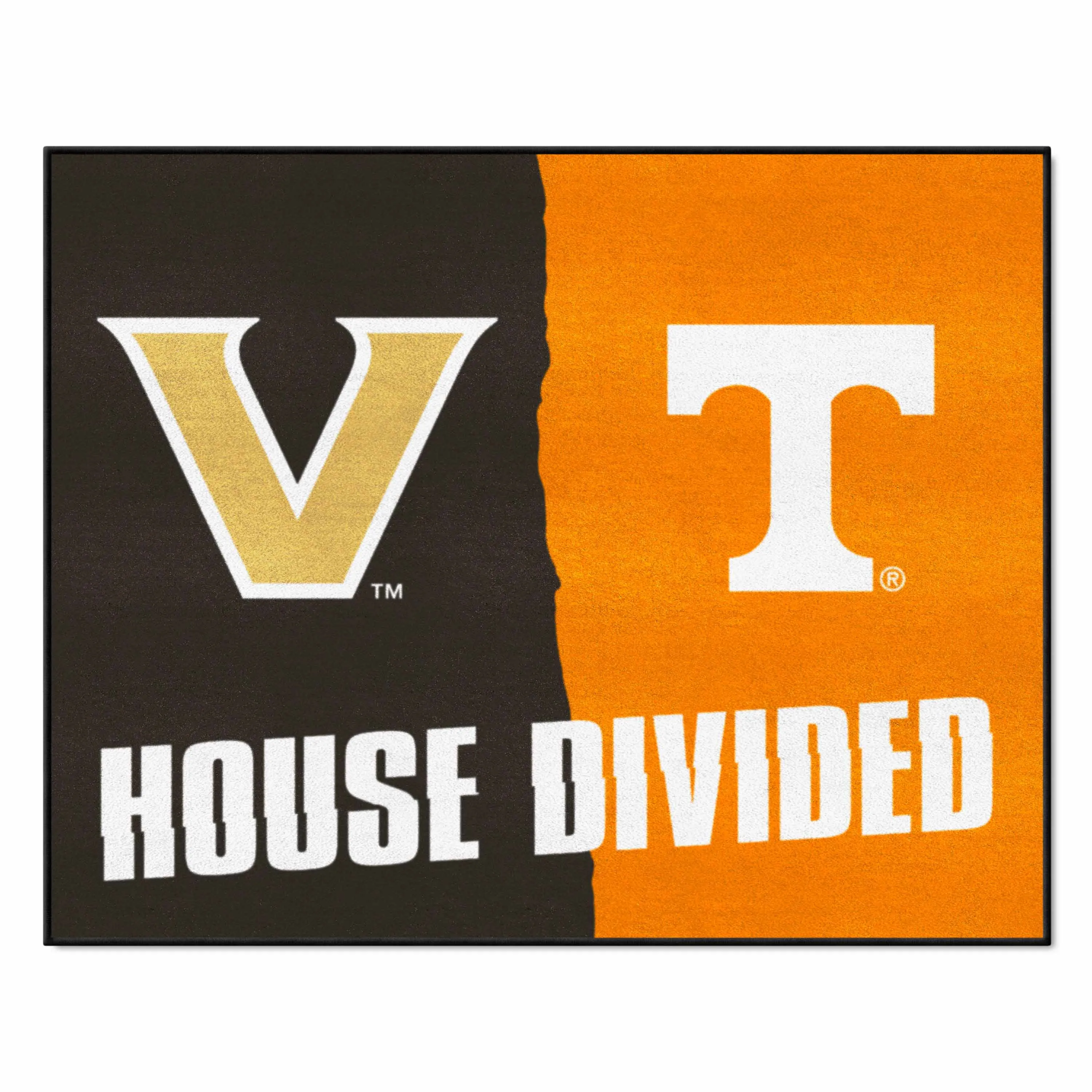 House Divided - Vanderbilt / Tennessee House Divided House Divided Rug - 34 in. x 42.5 in.