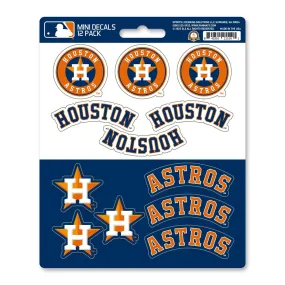 Houston Astros 12 Count Mini Decal Sticker Pack