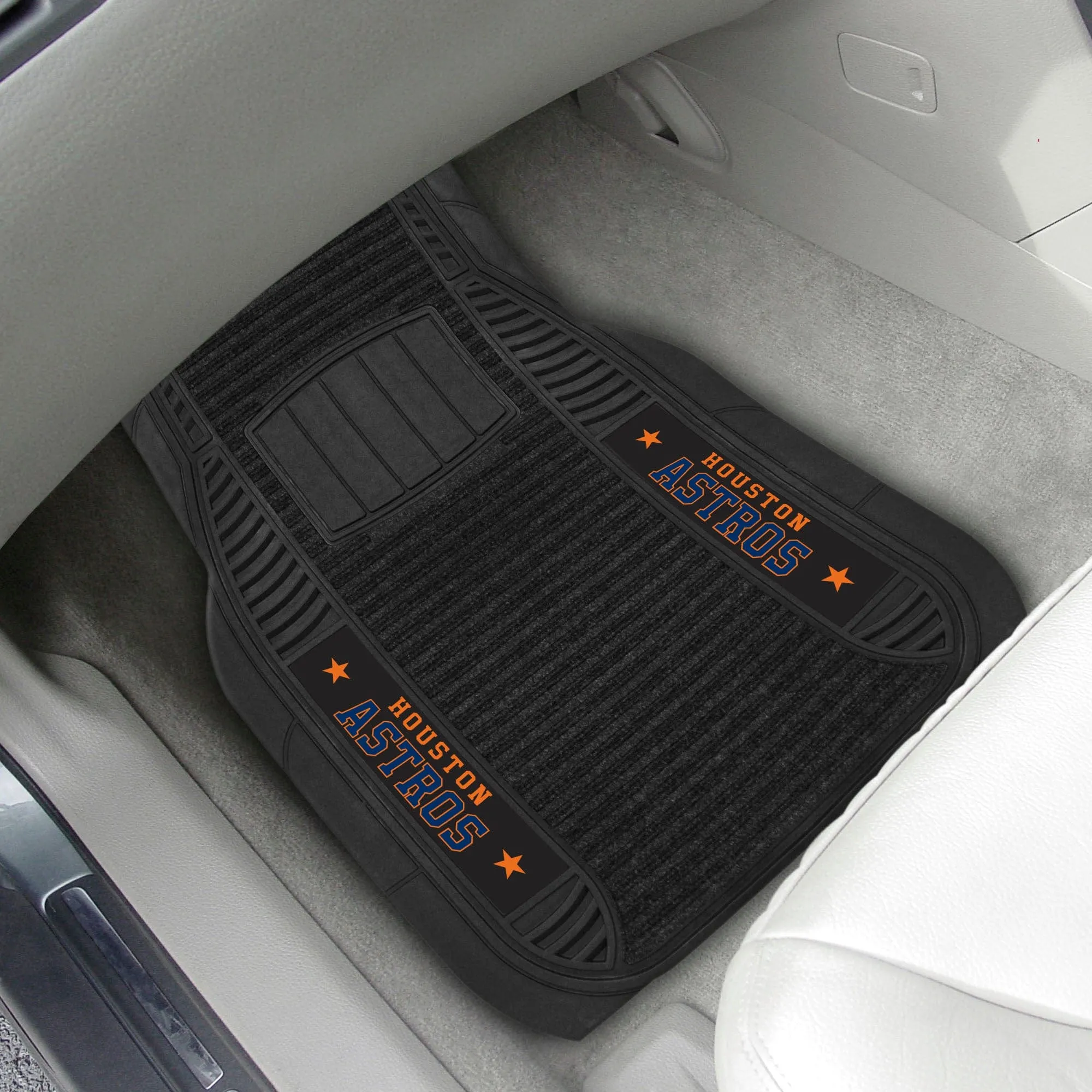 Houston Astros 2 Piece Deluxe Car Mat Set