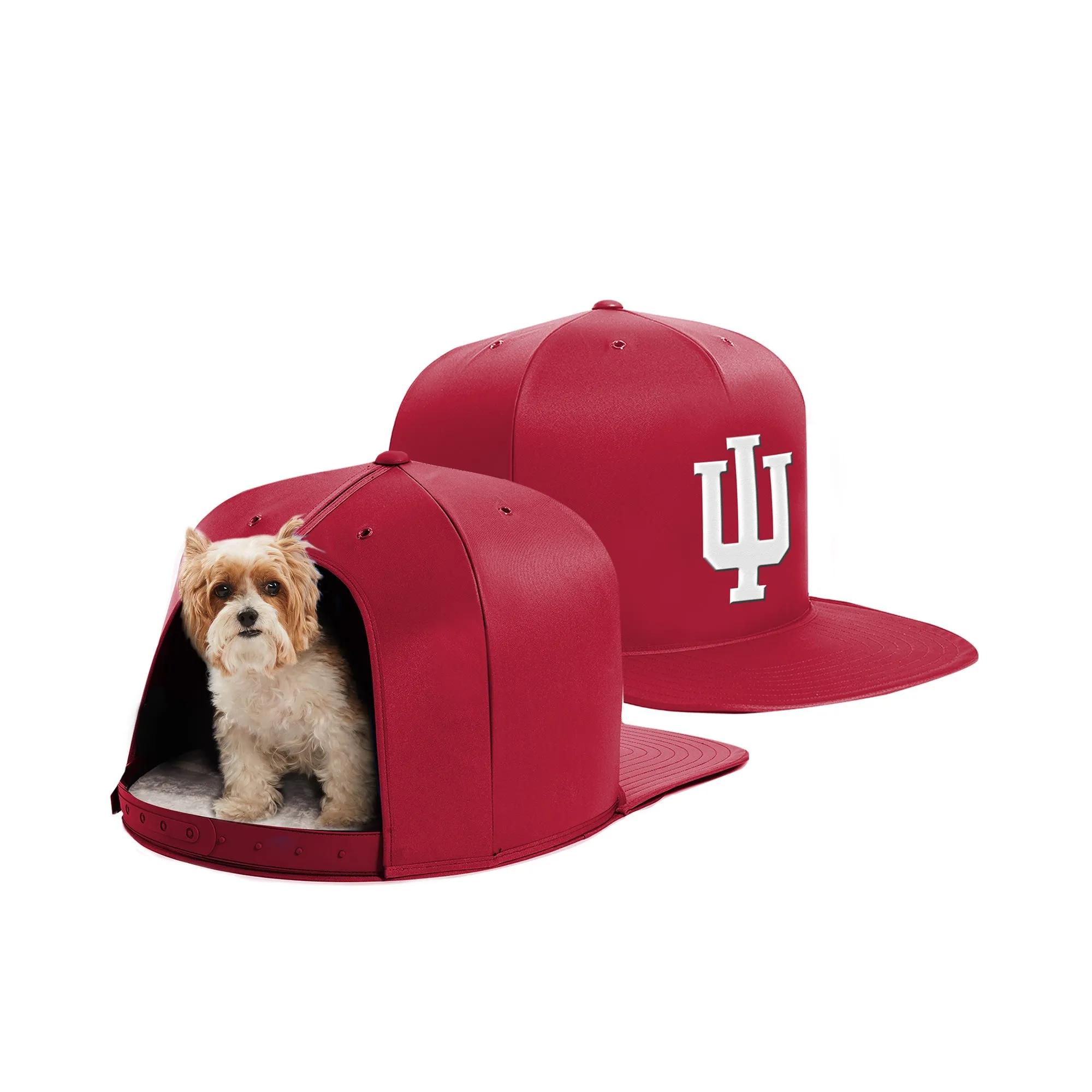 INDIANA UNIVERSITY NAP CAP PREMIUM DOG BED