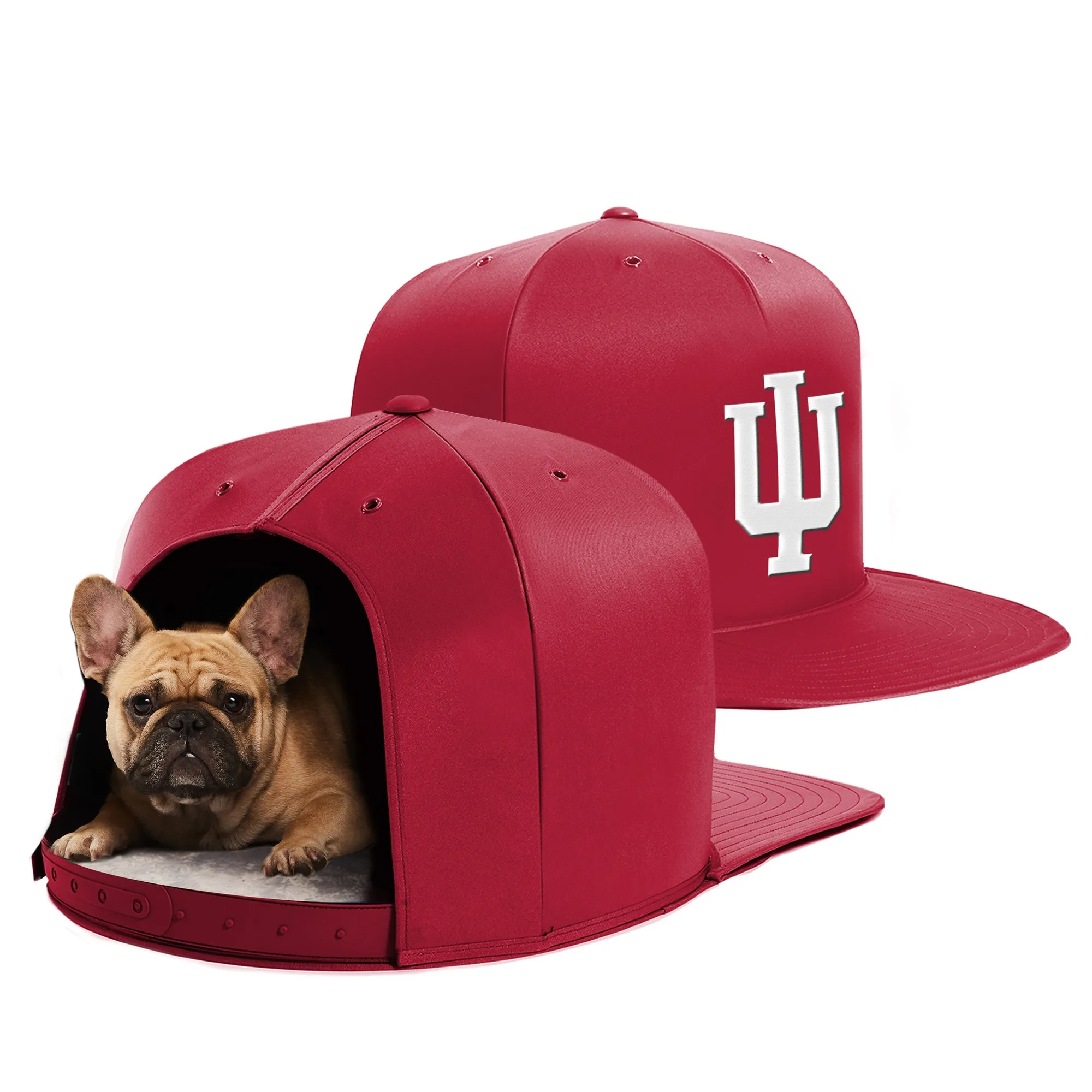 INDIANA UNIVERSITY NAP CAP PREMIUM DOG BED