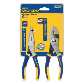 Irwin Vise-Grip 2 pc Alloy Steel Professional Pliers Set 6 in. L