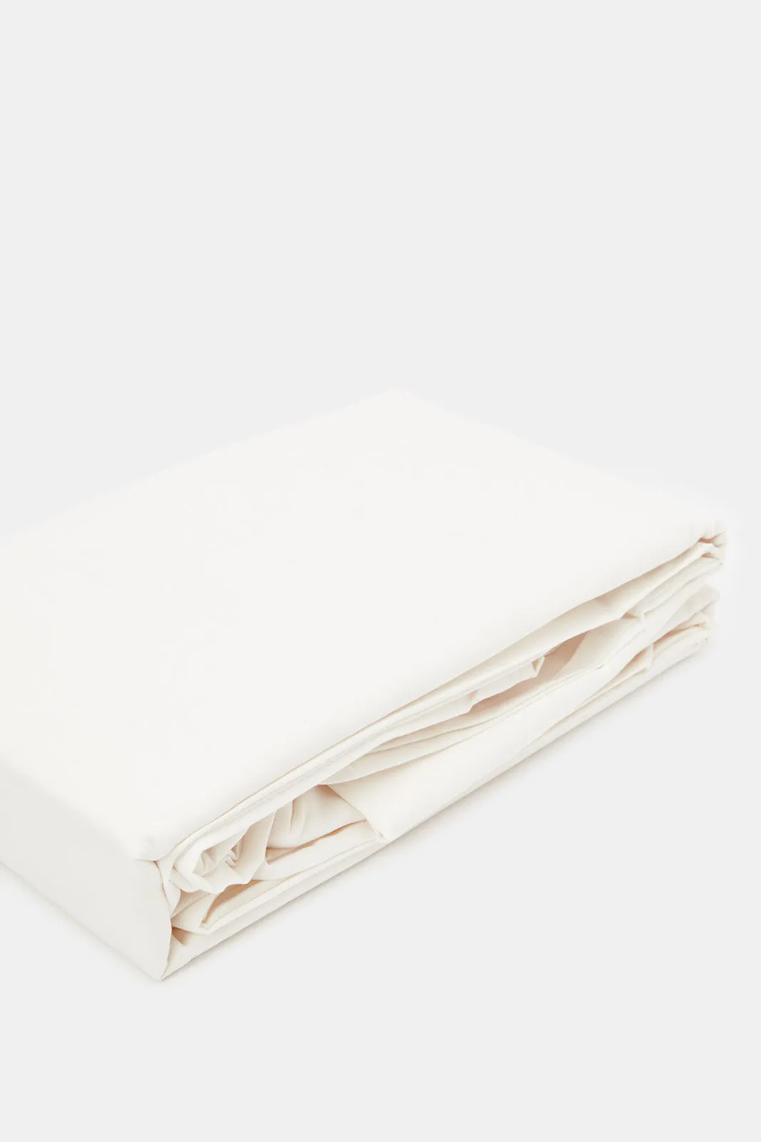 Ivory Plain Flat Sheet Set (Double Size)