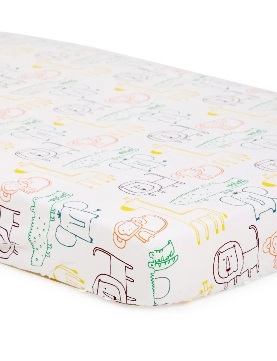 Jungle Tribe - Baby Crib Sheet