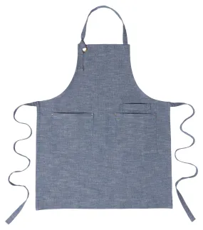 KAF Home Strada Adjustable Chambray Apron - 33" x 27"