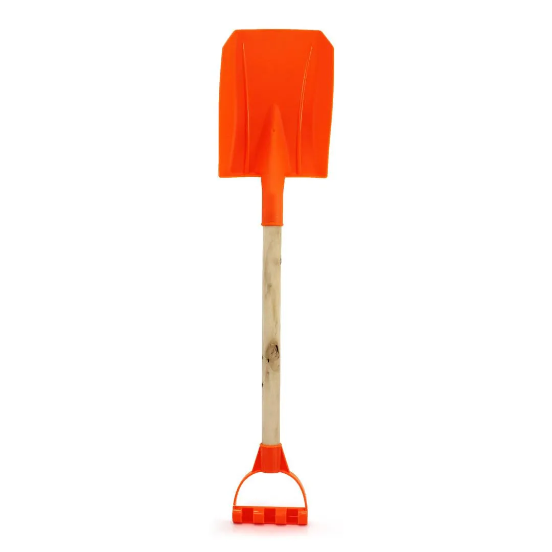 Kids Wooden Mini Beach Shovel with Plastic Spade Perfect - 909041