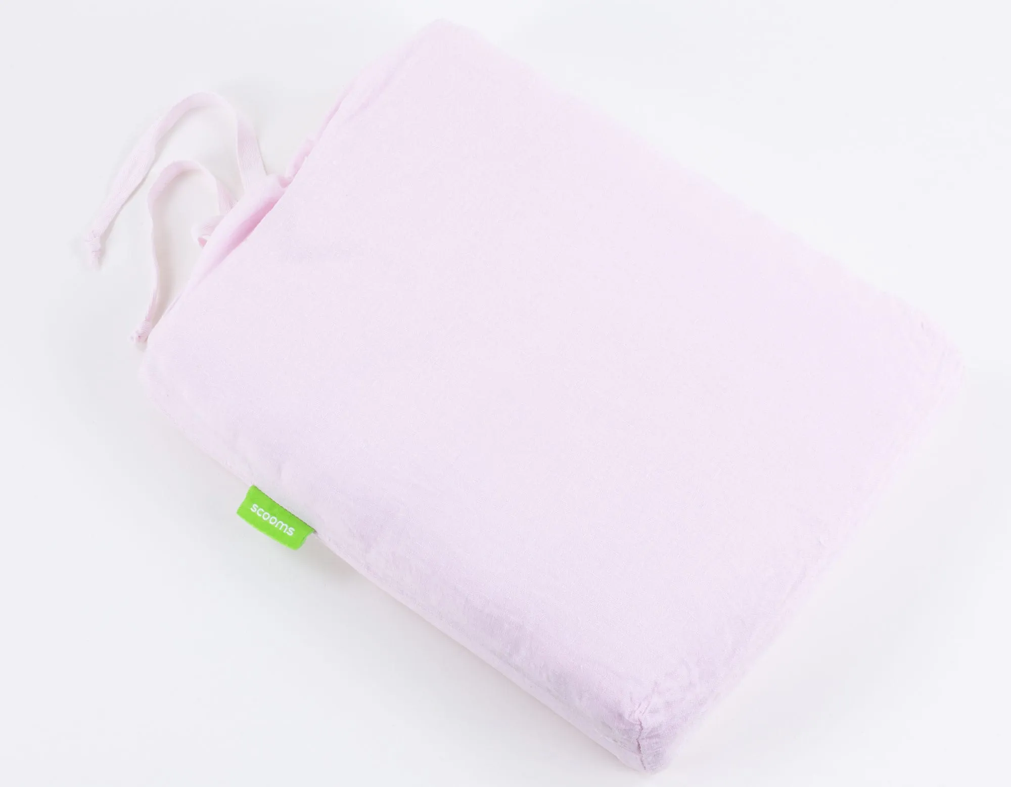 King Size Linen Fitted Sheet - Soft Pink