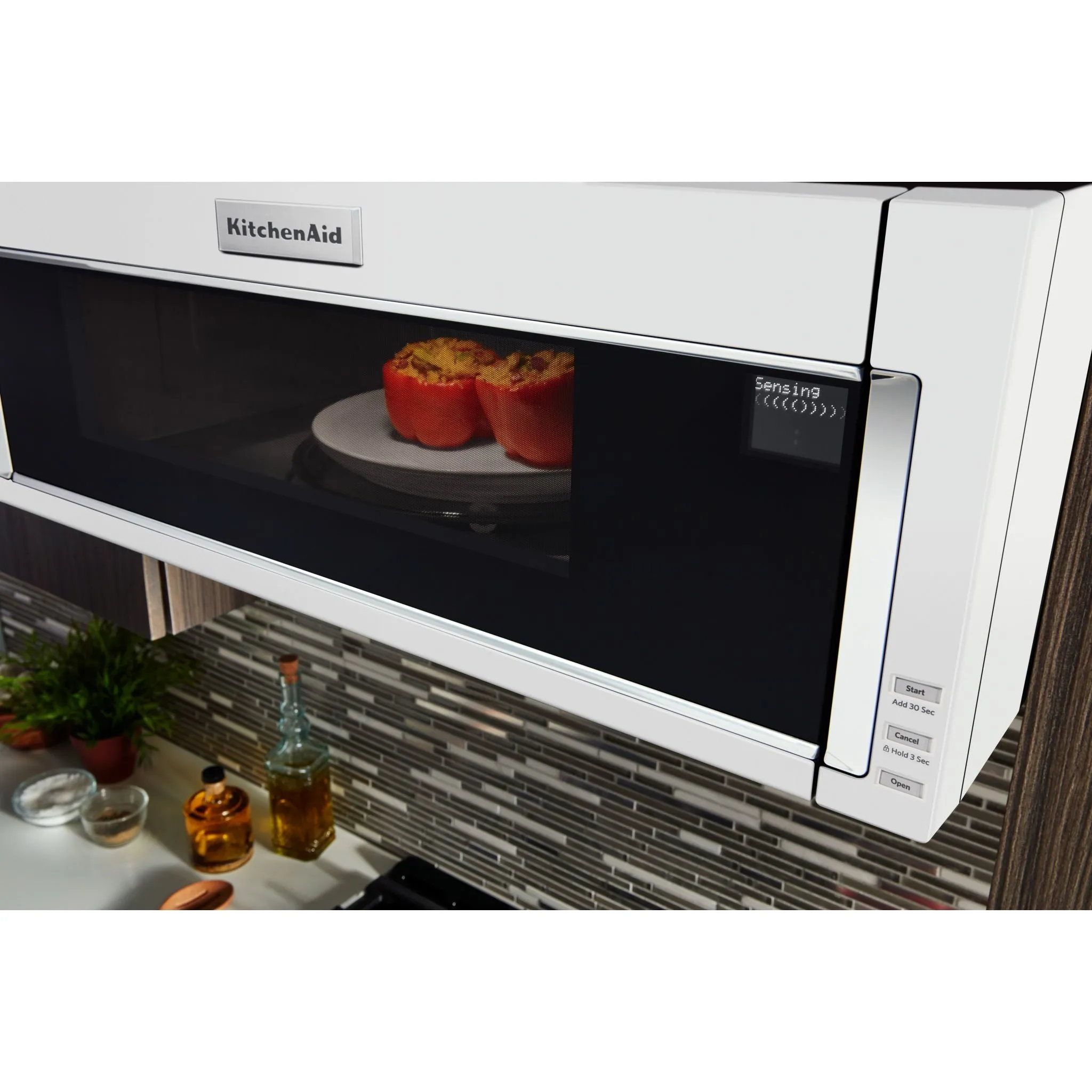 KitchenAid  900-Watt Low Profile Microwave Hood Combination (YKMLS311HWH)