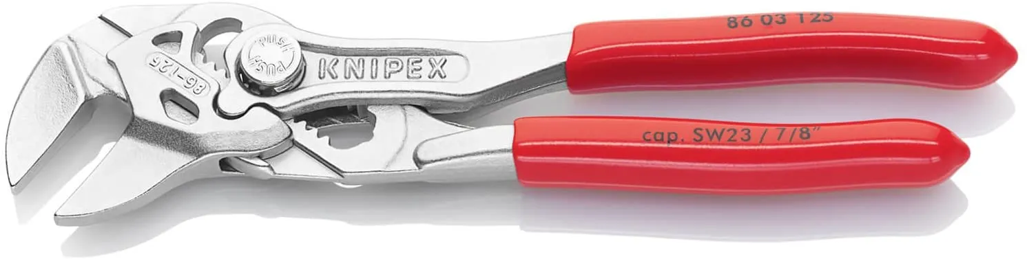 Knipex 86 03 125 5" Mini Pliers Wrench, Chrome