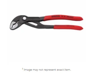 Knipex 8701180 Cobra Water Pump Pliers, 180 mm, Box Joint, 11 Adj. (1 EA)