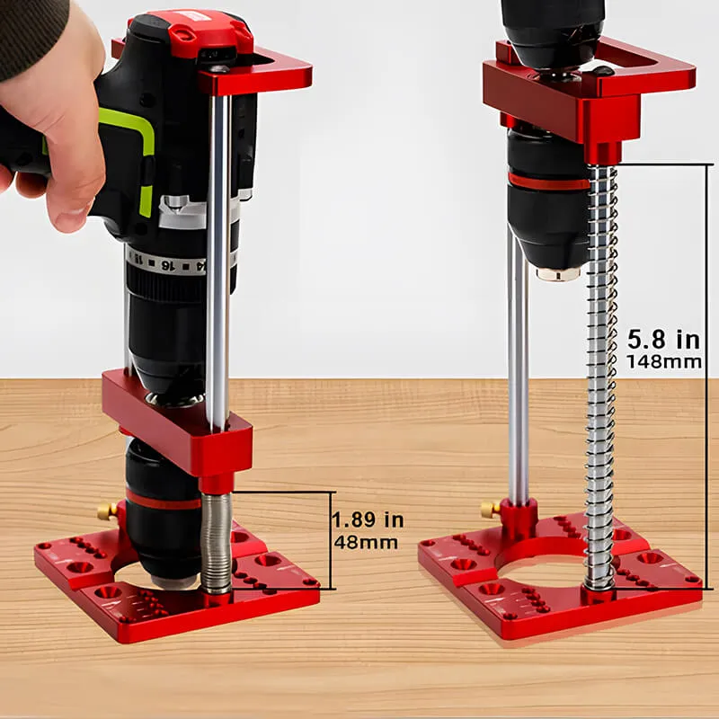 Levoite™ Precision Drill Guide Drill Stand & Concealed Hinge Drill Locator