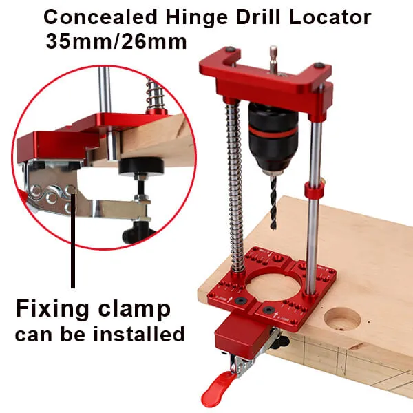 Levoite™ Precision Drill Guide Drill Stand & Concealed Hinge Drill Locator