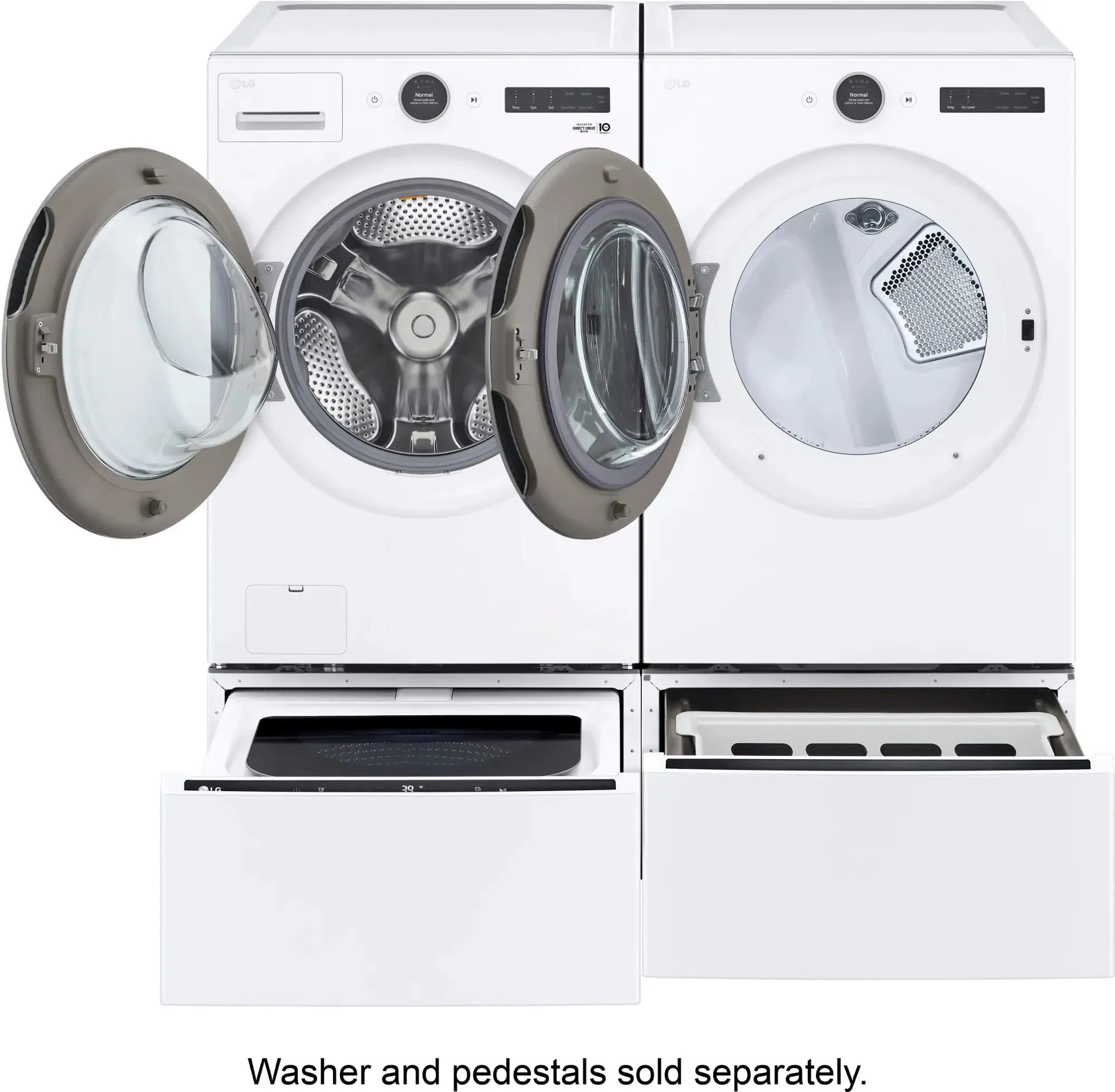 LG Front Load Washer and Electric Dryer Set - WM3600HWA DLEX5500W