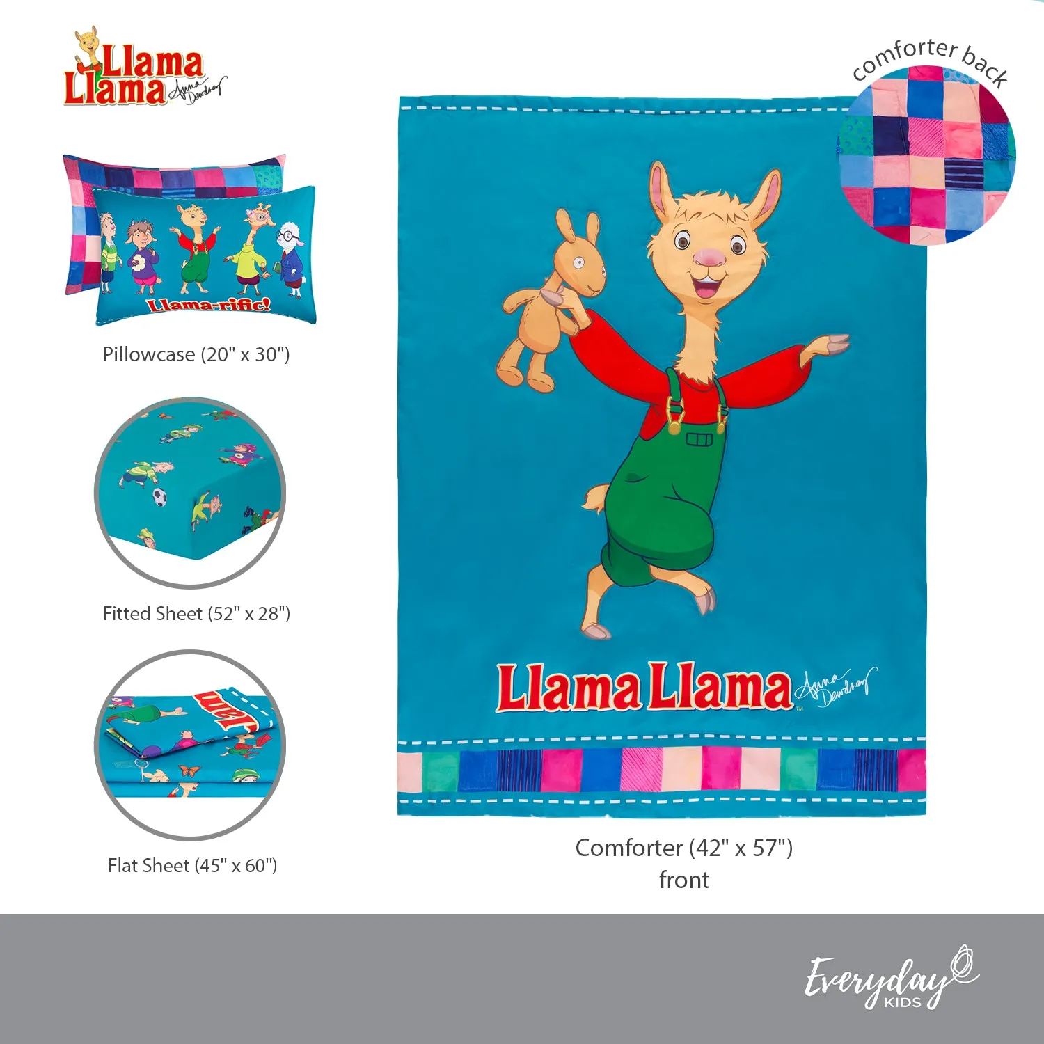 Llama Llama 4 Piece Toddler Bedding Set