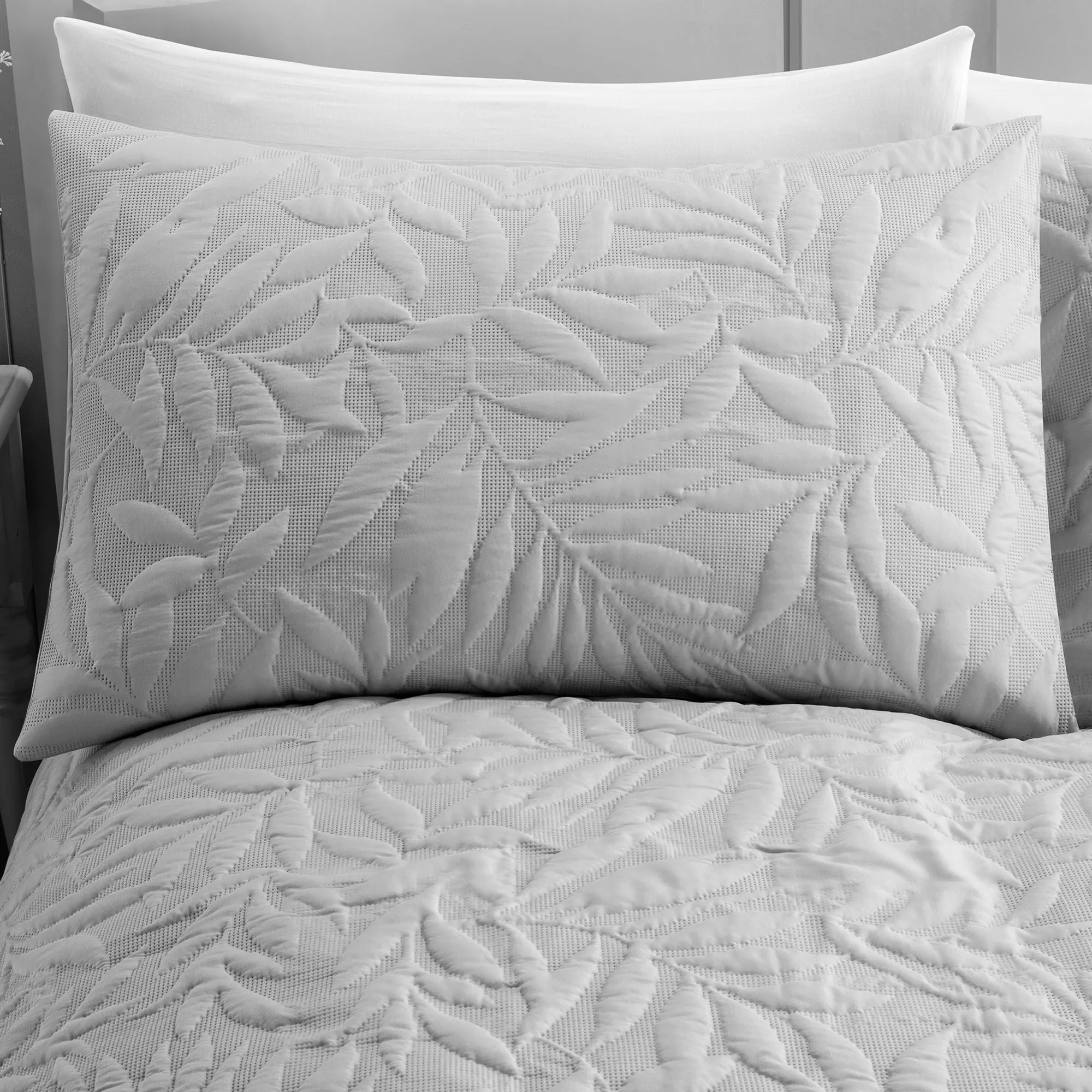 Luana Duvet Cover Set by Serene in Silver