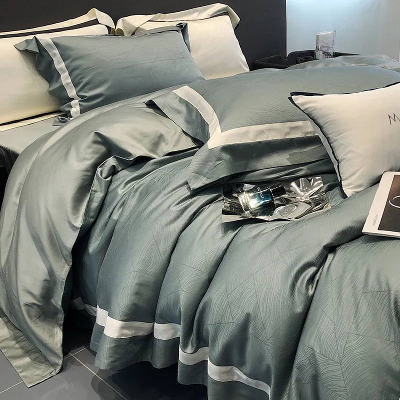 Luxurious Minimalist Tencel Cotton Vintage Bedding Set - 4 Piece