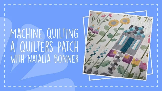 Machine Quilting a Quilter's Patch Quilt