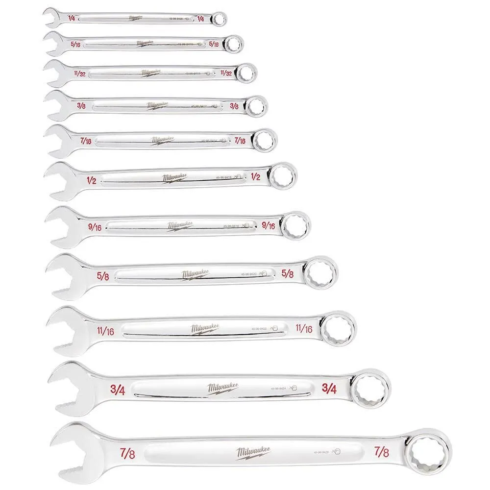 Milwaukee 48-22-9411 11pc SAE Combination Wrench Set