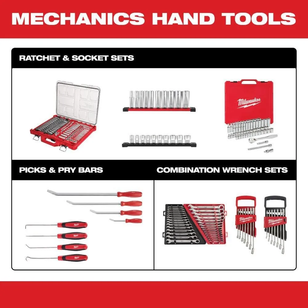 Milwaukee 48-22-9411 11pc SAE Combination Wrench Set